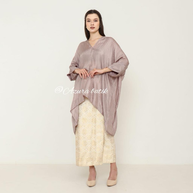 ONSET KAFTAN TUNIK ARUNA VISCOS SET ATAS BAWAH BATIK TRUSMI