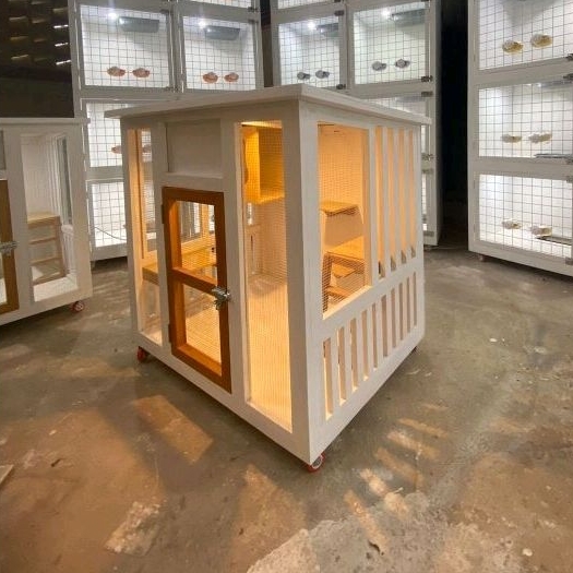 kandang kucing kayu cat room hewan rumah kucing custom