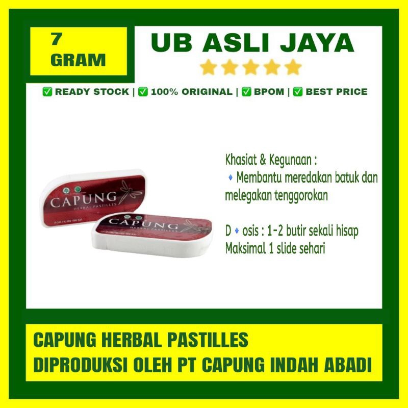 

capung herbal pastiles permen batuk sakit tenggorokan