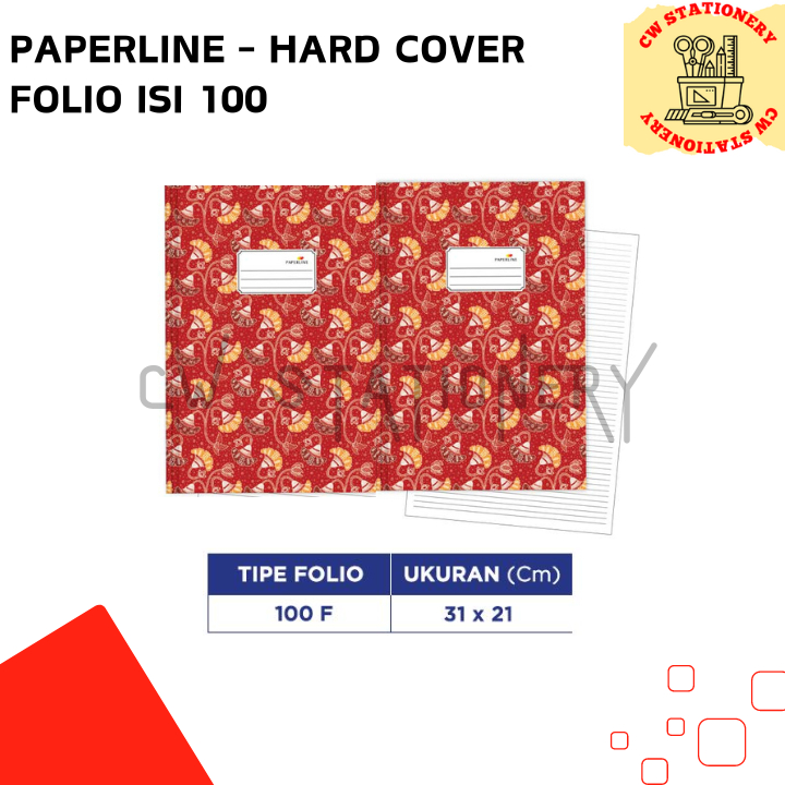 

Paperline - Buku Tebal Hard Cover Folio / F4 isi 100