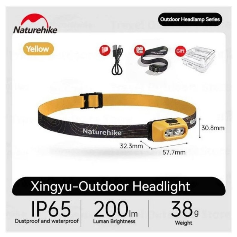 HEADLAMP ULTRALIGHT IP65 NATUREHIKE CNK2300DQ023