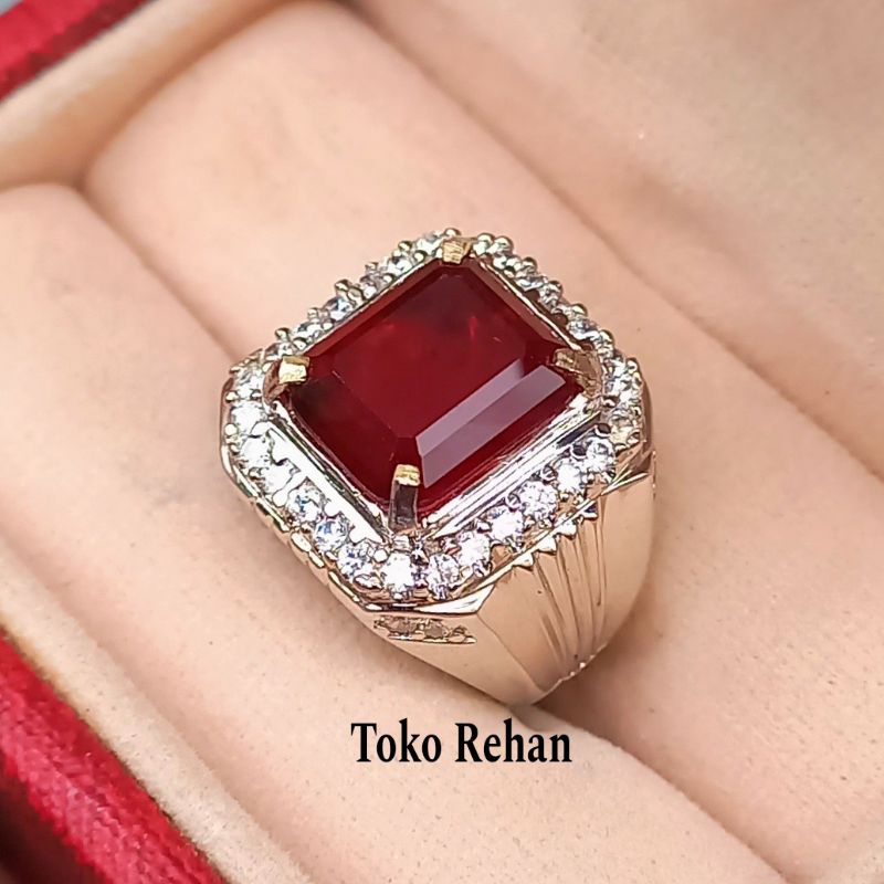 CINCIN BATU RED GARNET KUALITAS SUPER