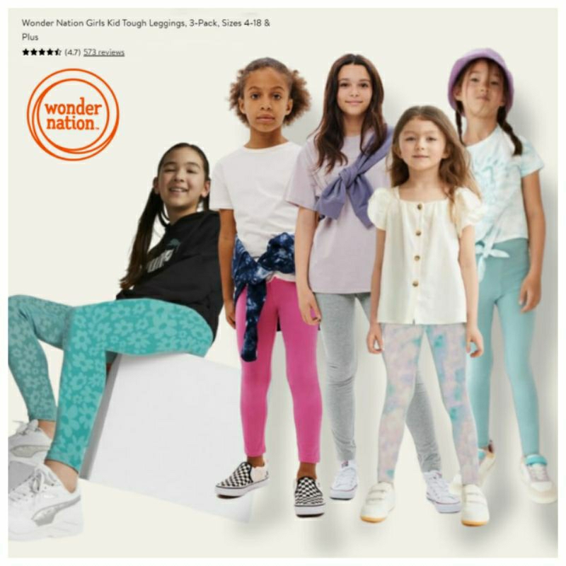 Wonder Nation Girls Legging / Celana Legging Anak Perempuan Wonder Nation ( 4-18 Years)