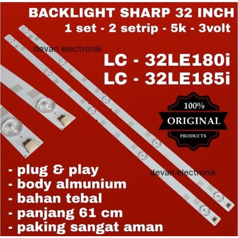 Backlight tv sharp 32le185i 32le180i - backlight tv sharp 32sa4500i 3
