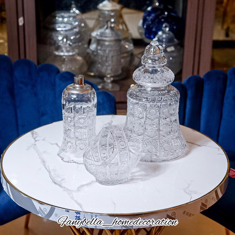 Pajangan Meja SOGA Kristal Asli Mewah Berkilau Import Kristal Dekorasi Rumah/ FANYBELLA