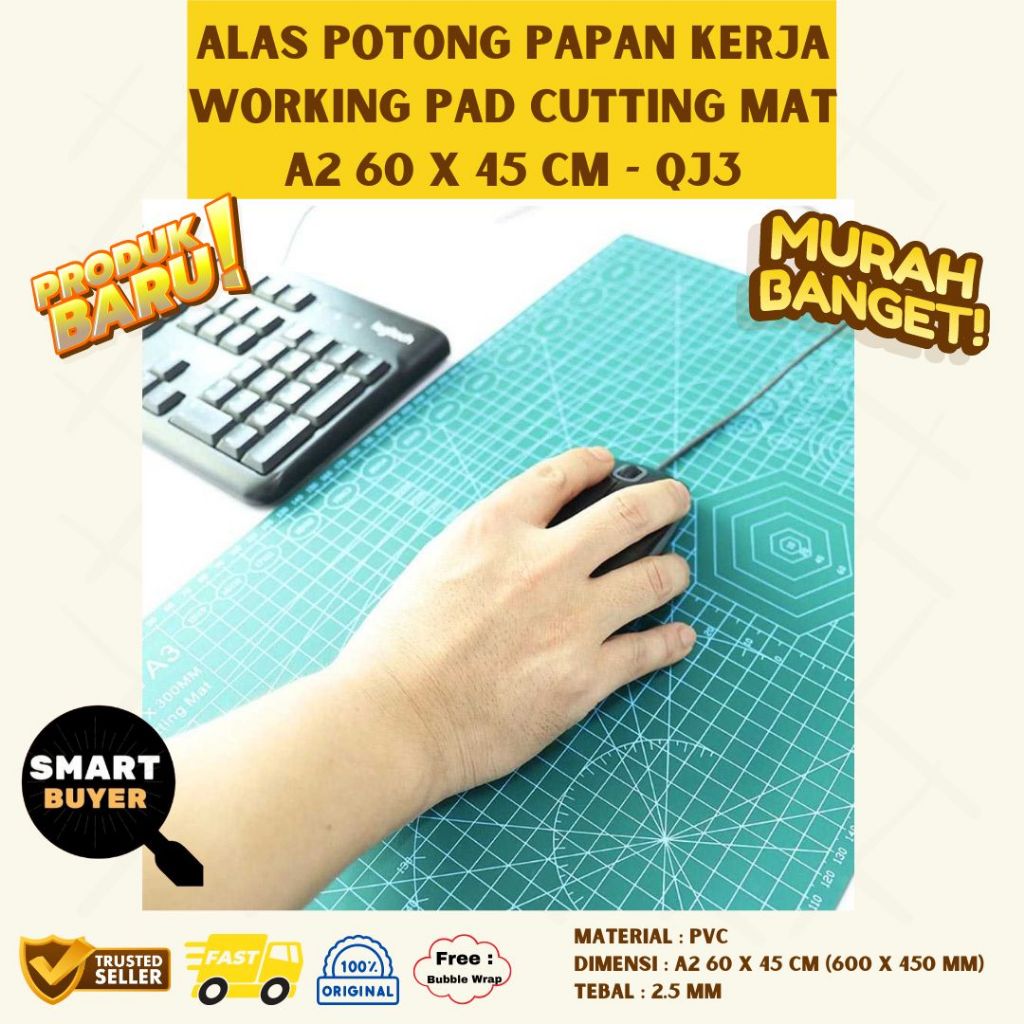 

Alas Potong Papan Kerja Working Pad Cutting Mat A2 60 x 45 cm Murah