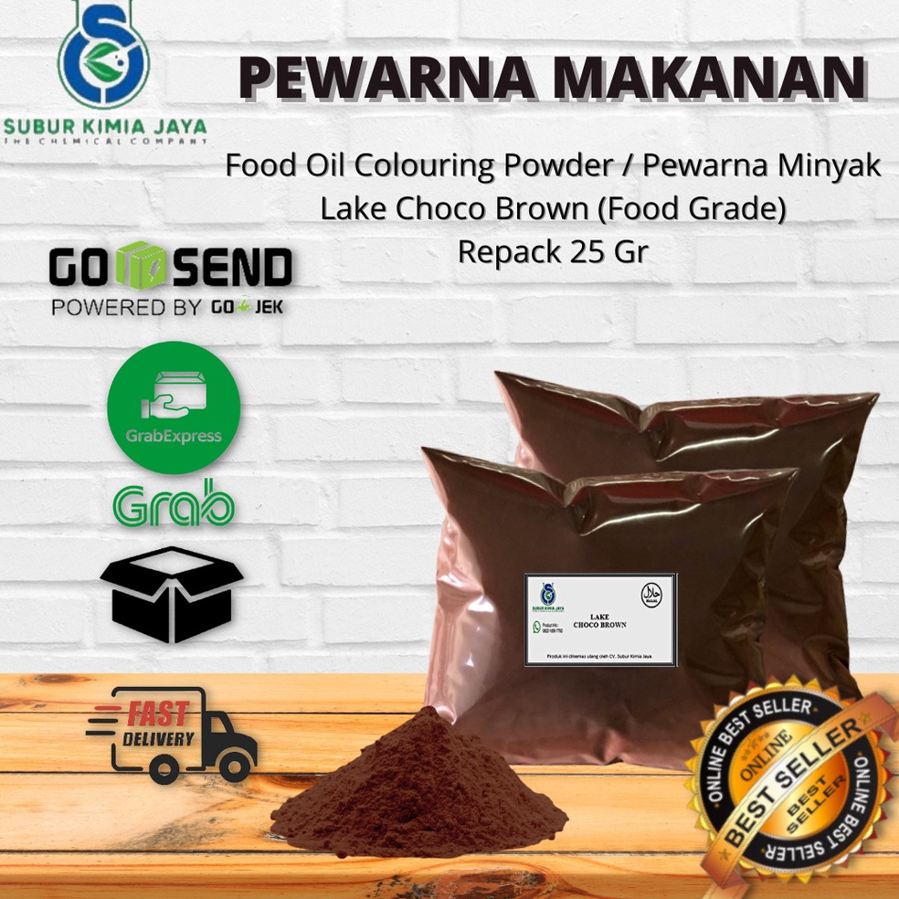 

GMB839 55 COD Pewarna Bubuk Minyak Oil Chocolate Brown Coklat 25 gr