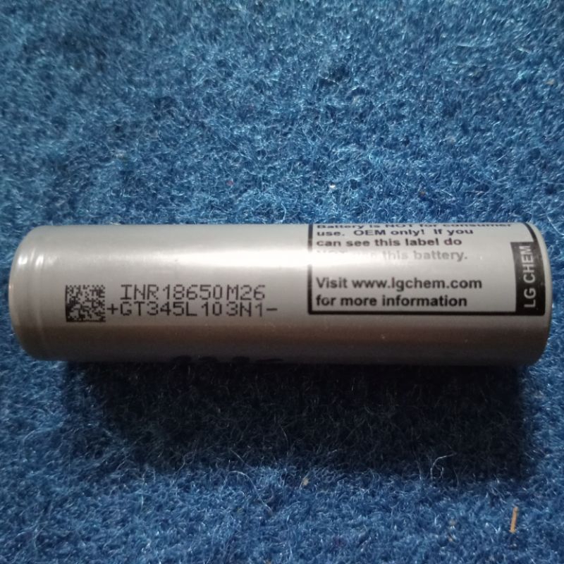 baterai 18650 high drain 10A LG INR18650-M26 2600 Mha real kapasitas test by liitokala lii-500 2000-