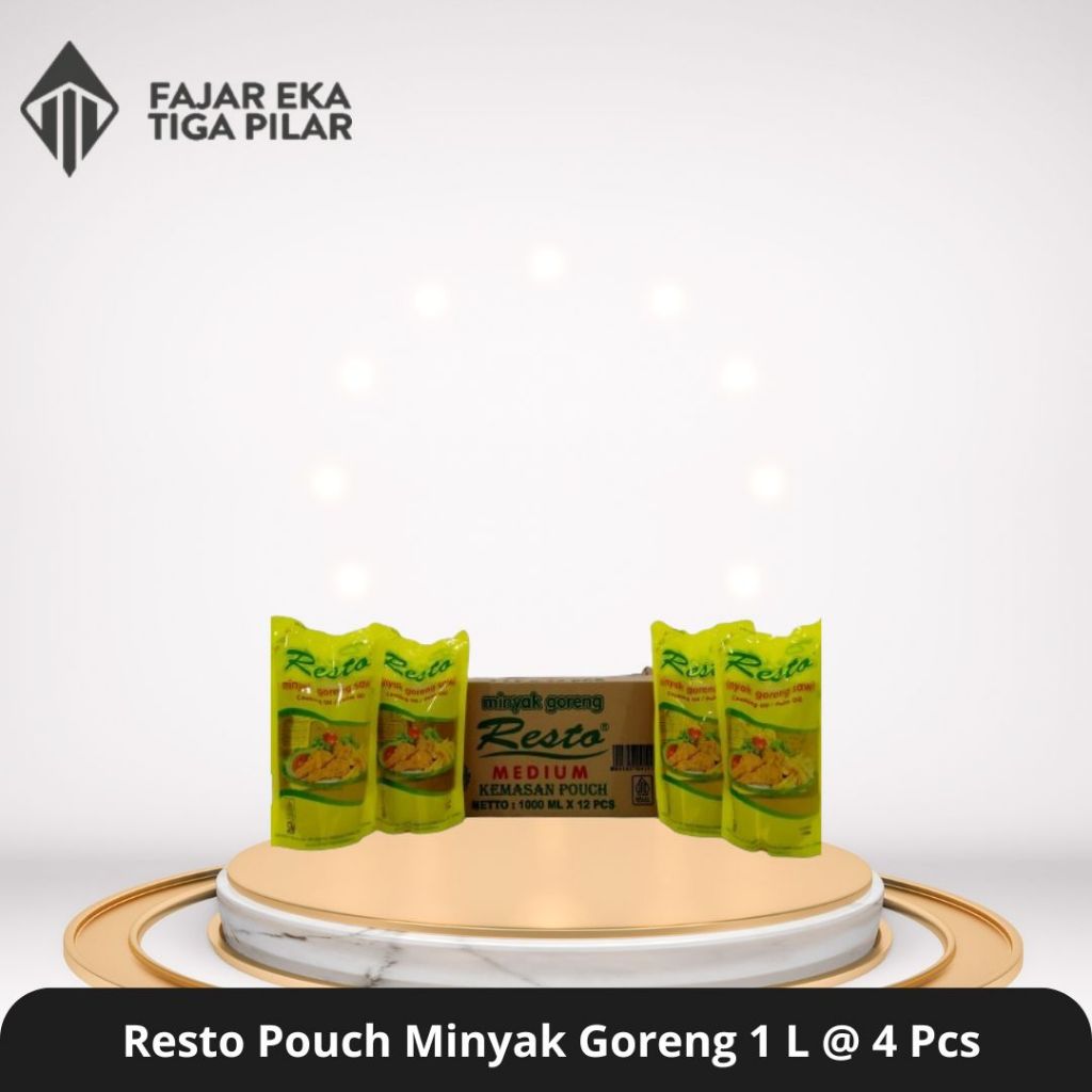 

Resto Minyak goreng 1 L Pouch @ 4 Pcs
