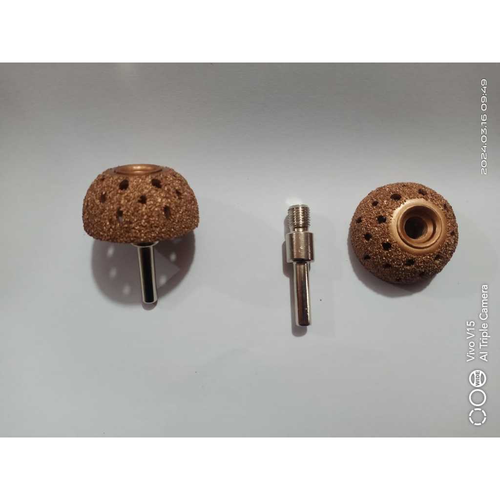 TUI Mata Mangkok Grinda Buat Kerok Ban Tubeless Untuk Tambal Luar Bahan Kuningan Grinda Tambal Ban