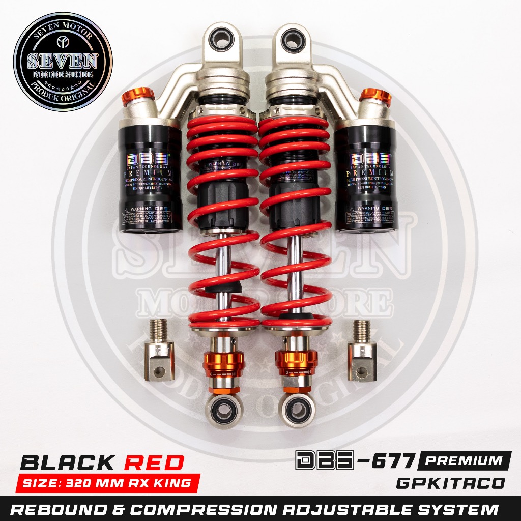 Shock Tabung DBS 677 GP KITACO 320mm SUPRA W175 RXKING VERZA TIGER MEGA PRO GL PRO WIN CB PNP NMAX 1