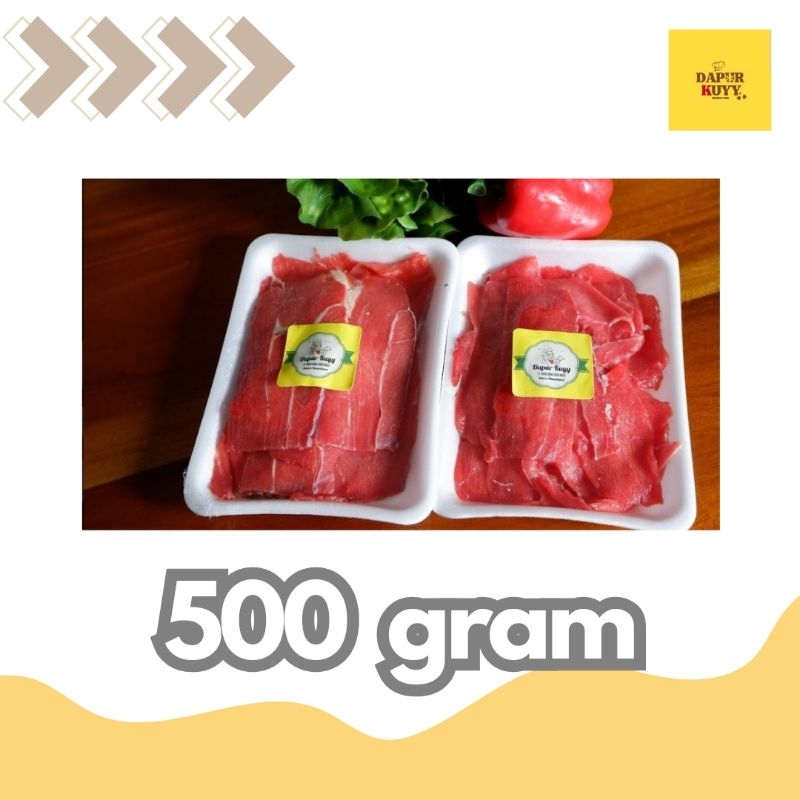 

BEEF SLICE AUS NON FAT 500 GRAM
