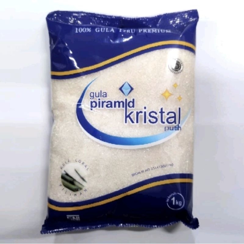 

Gula Pasir Kristal Piramid 24kg Dus isi 24 1Kg Kardos Karton Kilo