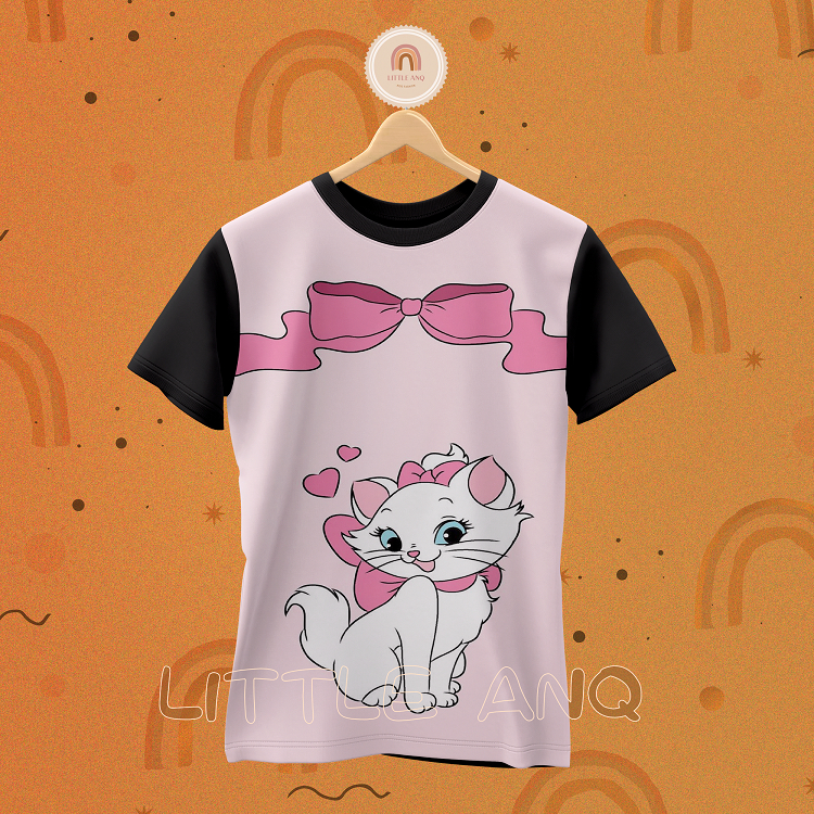 Little ANQ - Kaos anak MARIE CAT-1 baju anak MARIE CAT-1 (1-12 tahun)