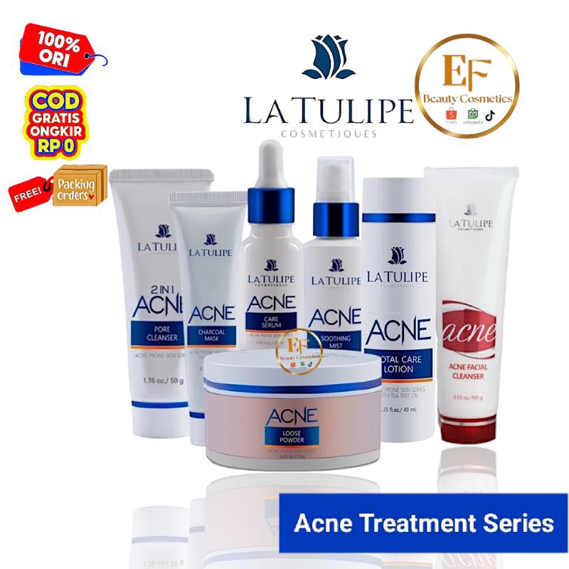 LA TULIPE Acne Series 2in1 Pore Cleanser | Serum | Total Care Lotion | Soothing Mist | Spot Cover | 