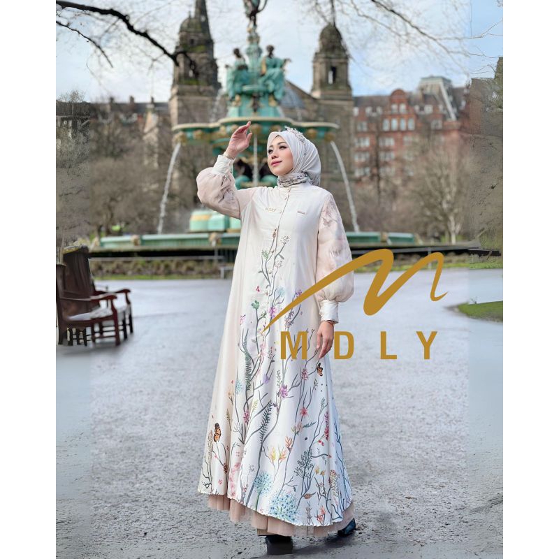 Marvella Fleur dress gamis terbaru Premium Original impor by MDLY