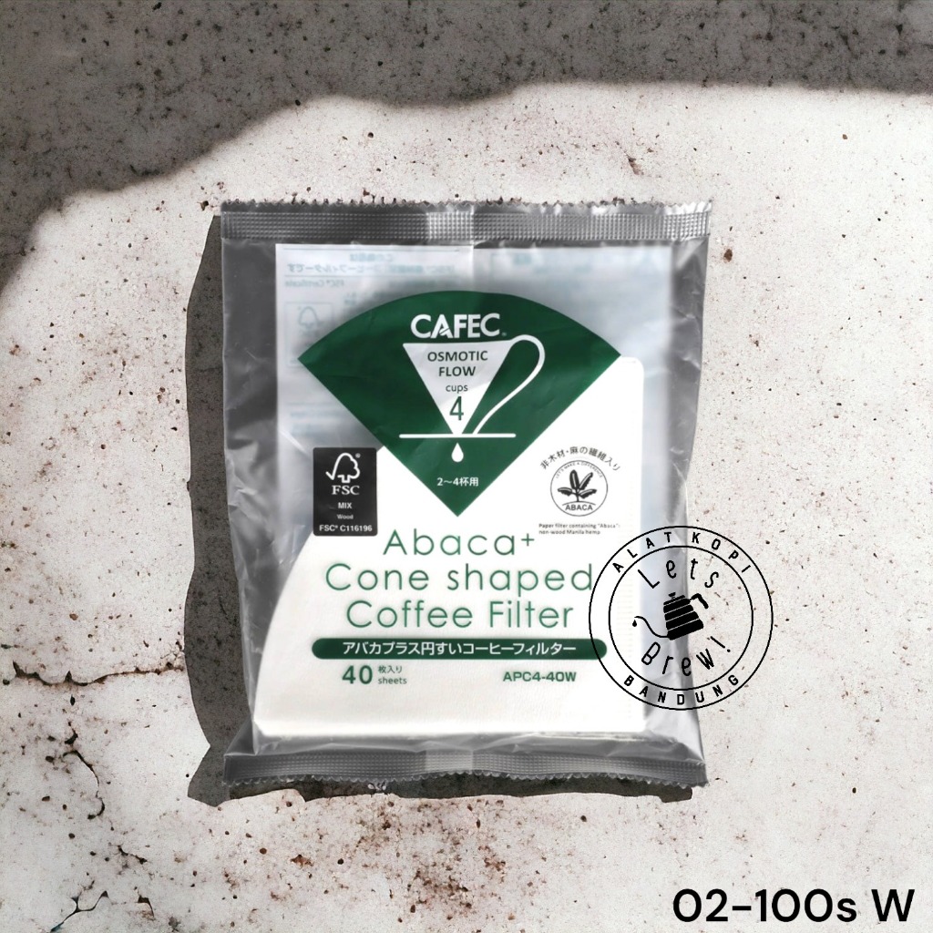 PAPER FILTER CAFEC ABACA OSMOTIC FLOW / PAPER FILTER V60