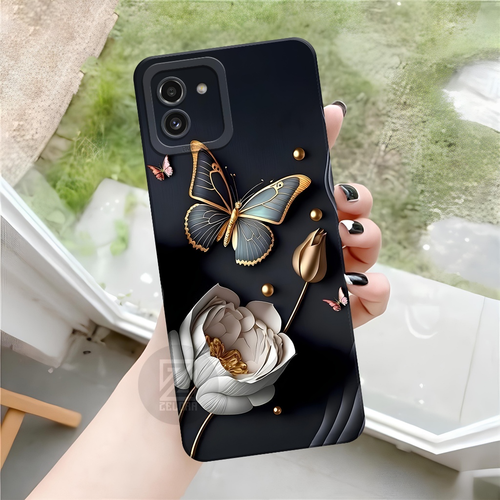 Case Samsung Galaxy A03 Terbaru - Fashion Case Bunga - Softcase Samsung Galaxy A03 - Casing Samsung 