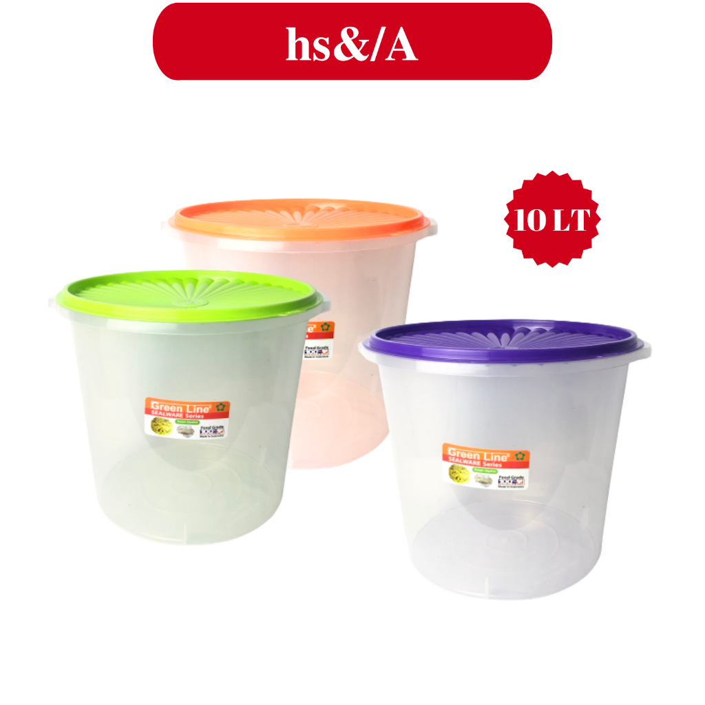 Toples Plastik 10 Liter Bening / Toples Kerupuk Besar Kedap Udara