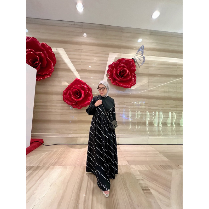 KORINA ALEENA DRESS BLACK