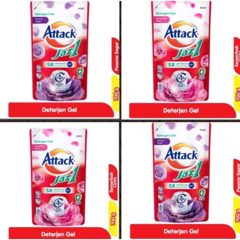 ATTACK Jaz1 Detergent GEL Semerbak Cinta 700 gr