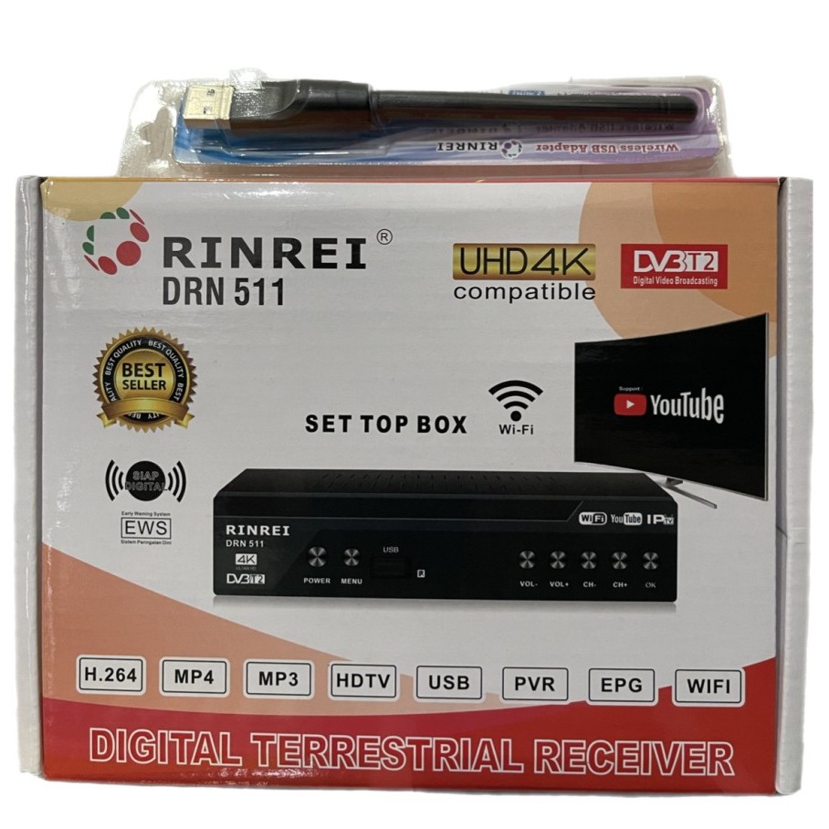 set top box tv digital rinrei 511  / stb rinrei DRN-511 DVBT2