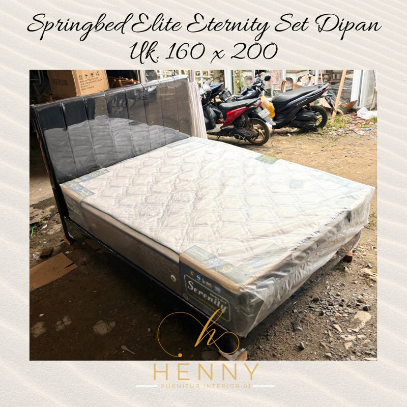Henny Furniture Springbed Elite Eternity Set Dipan Uk. 160 x 200