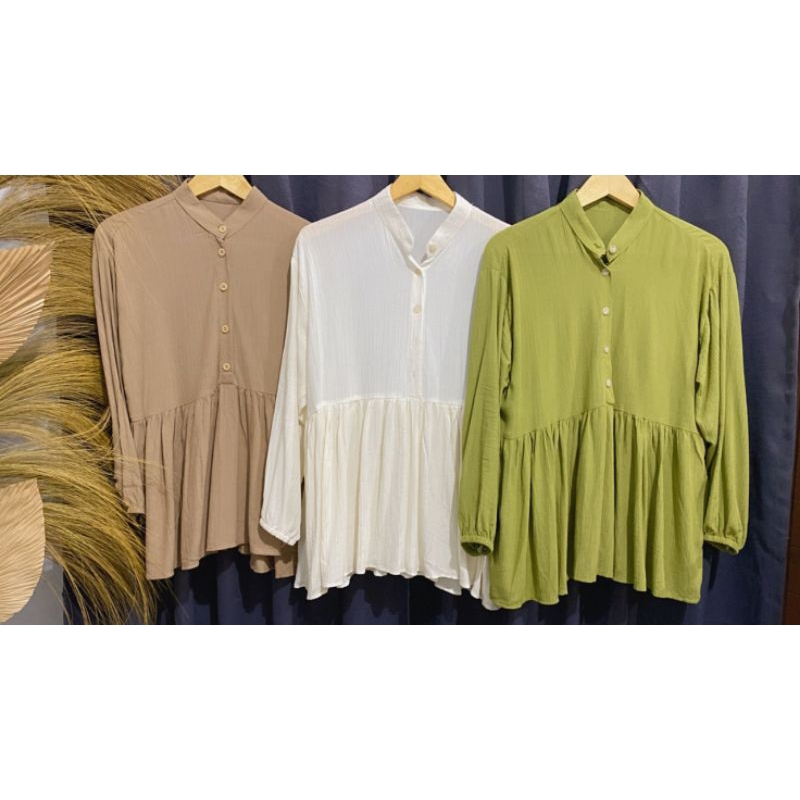 atasan motif bunga/blus