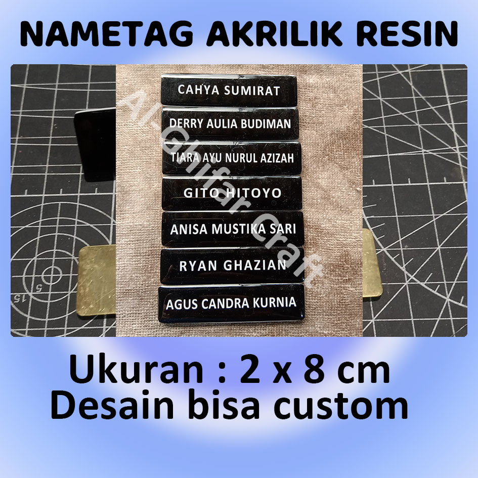 

NAMETAG/PAPAN NAMA CUSTOM I Nametag Sekolah I Nametag Satpam I Nametag Guru I Nametag Santri