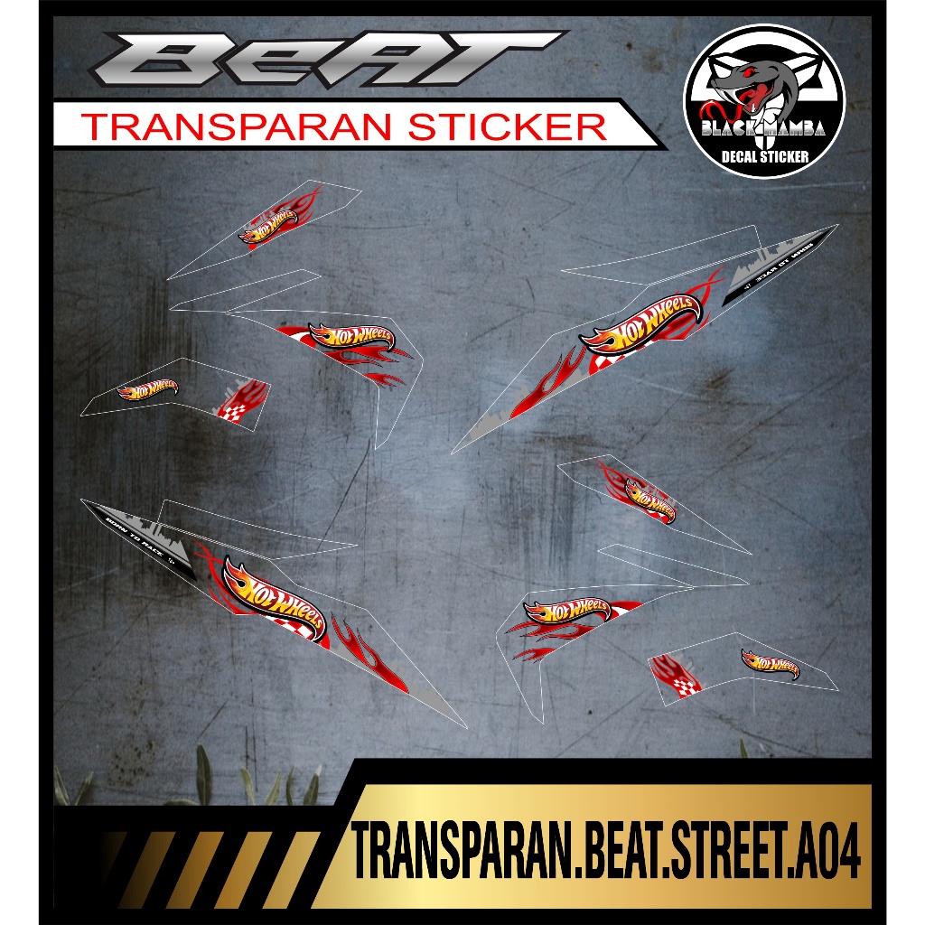 TRANSPARAN STRIPING BEAT STREET LIST VARIASI TRANSPARAN BEAT STREET A04