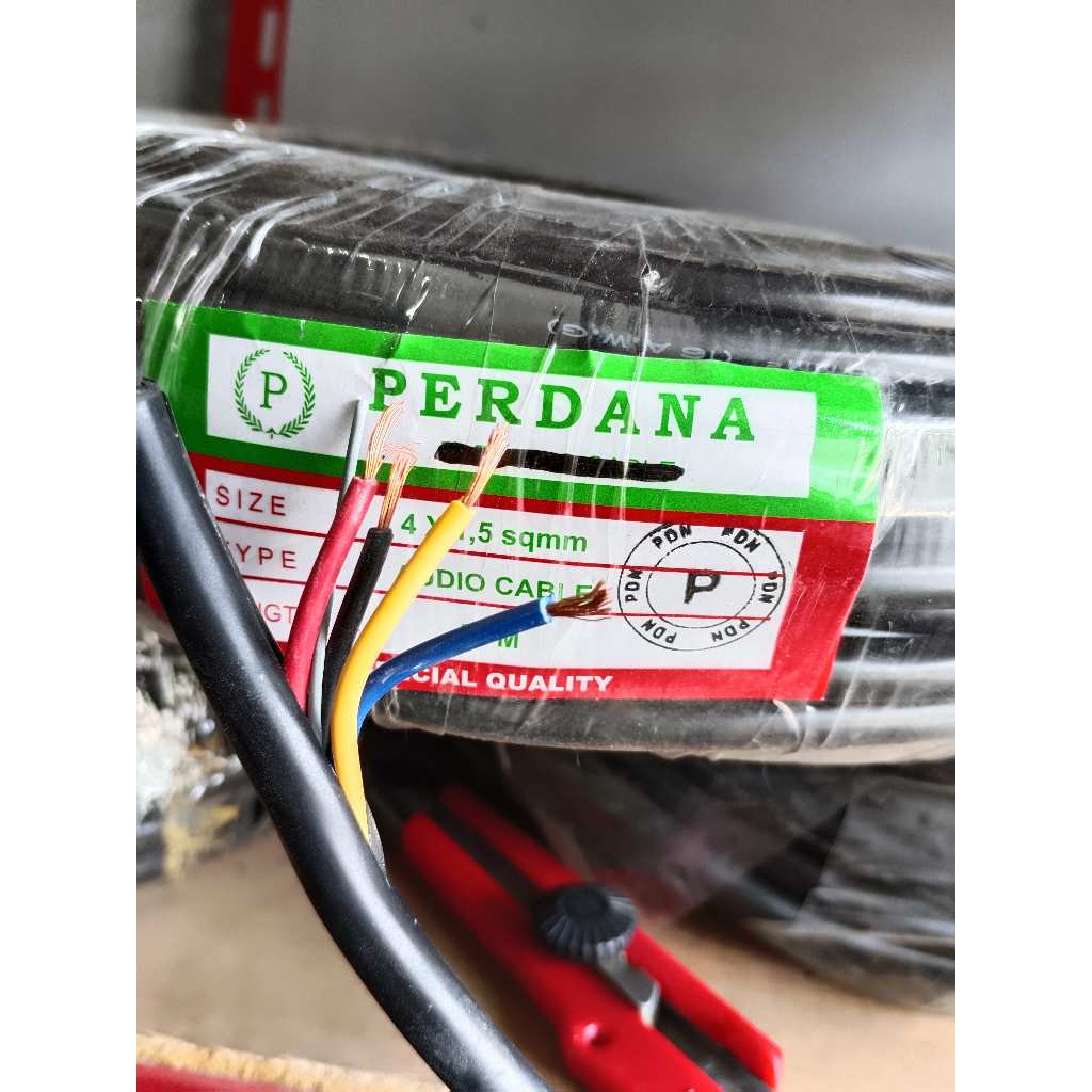 Kabel speaker 4x1, 5 perdana sound system (meteran)