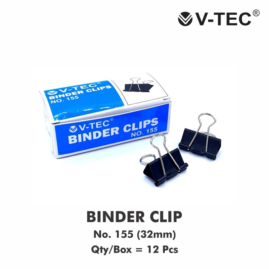 

V-TEC BINDER CLIP 155 32MM - PAPER CLIP - KLIP KERTAS