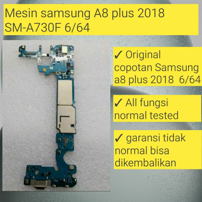 MESIN SAMSUNG A8 plus 2018 SM-A730F 6/64 NORMAL JAYA