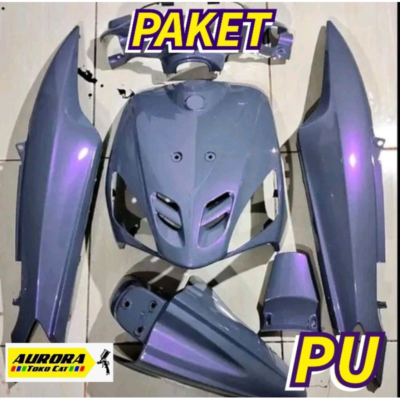 PAKET Cat PU Dasaran Nardo Grey PU + Lembayung Ungu Pearl Violet PU