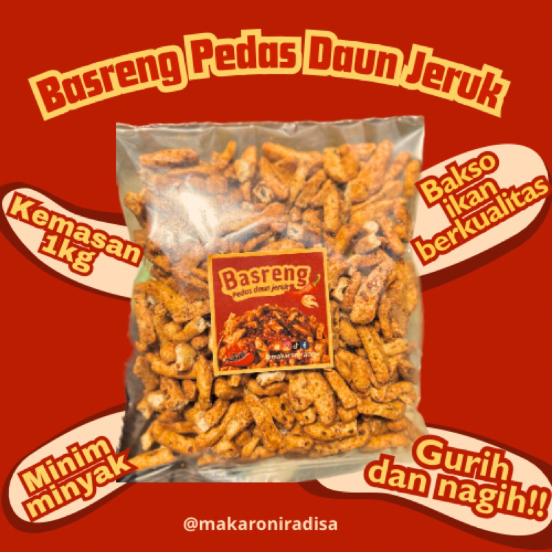 

Basreng Pedas Daun Jeruk | snack viral | gurih dan nagih