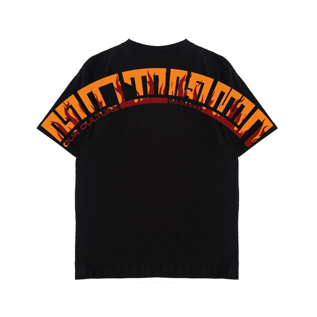 Wageday Kaos Oversize Aksara Jawa Hanacaraka Fullprint Warna Hitam T-Shirt Culture