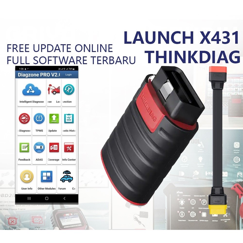 Scanner LENGKAP Launch Thinkdiag + Extension Terbaru