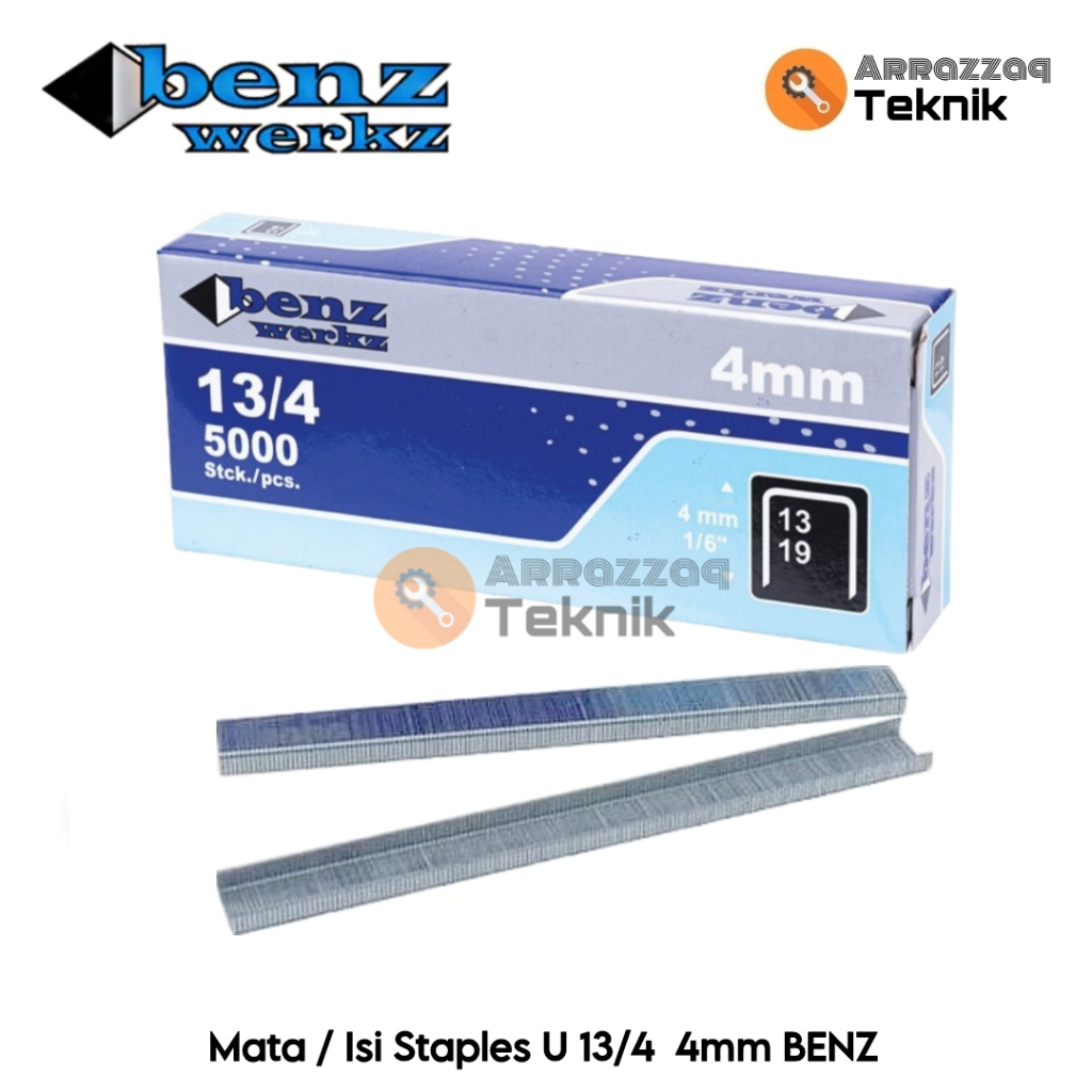 

Isi Staples 4mm BENZ - Mata Staples 13/4 - Isi Tembakan Gun Tacker 4mm
