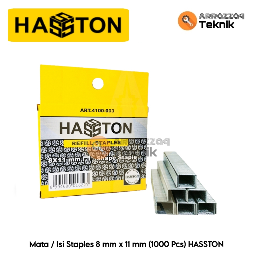 

Mata Staples 8mm HASSTON - Mata Staples Tembak 8 mm x 11 mm (1000 Pcs)