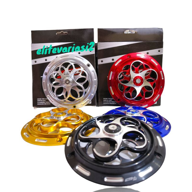 Cover Radiator Spinner Flower Cnc, Variasi Radiator Motor Beat, Mio, Scoopy, Vespa, Fino