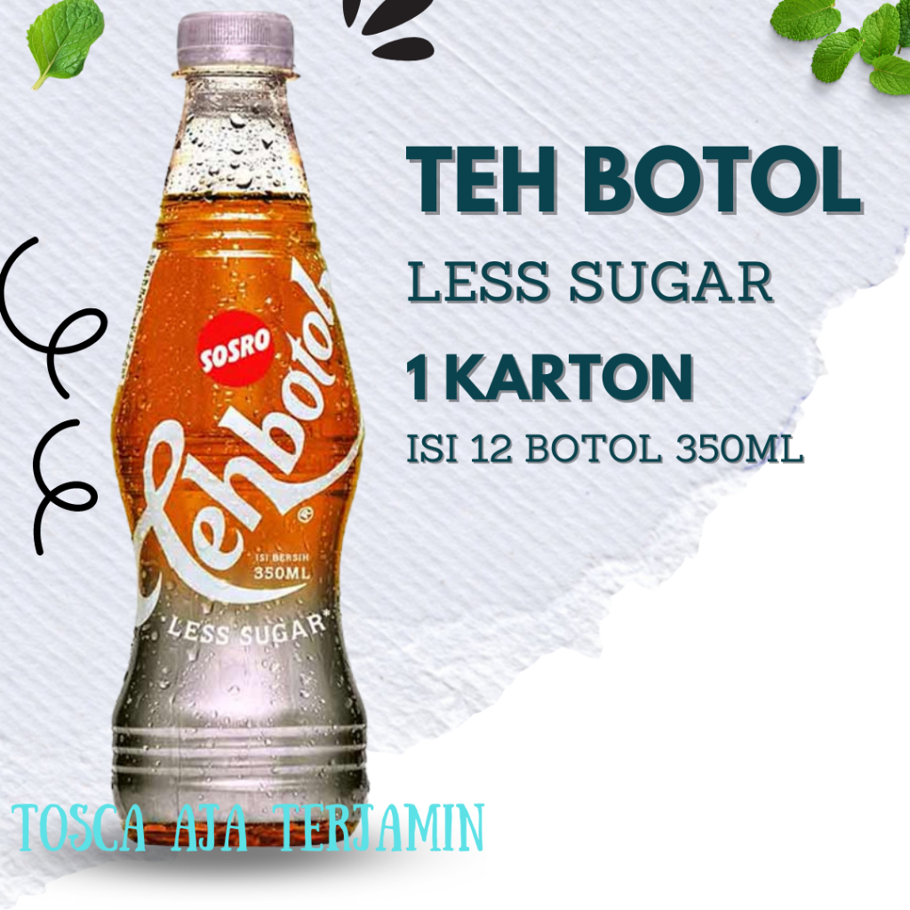 

Teh Botol Sosro Less Sugar 350ml 1 Dus isi 12 Botol