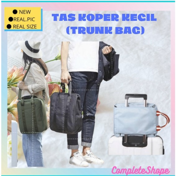 TAS KOPER BAJU  MINI KECIL JINJING BISA MASUK KABIN CABIN MPORT  BISA DISELIPKAN DI GAGANG KOPER