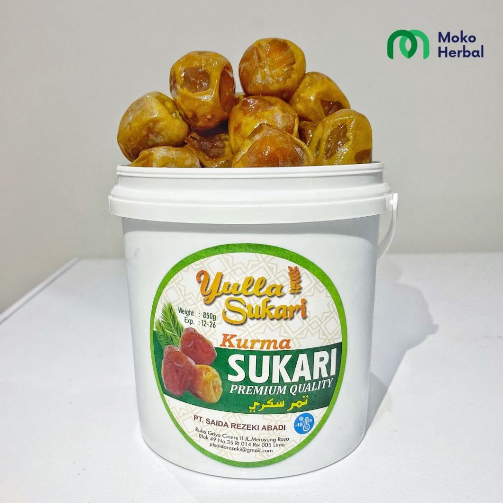 

Kurma Sukkari Ember 850 Gram | Kurma Sukari Al Qassim Grade A Premium Quality