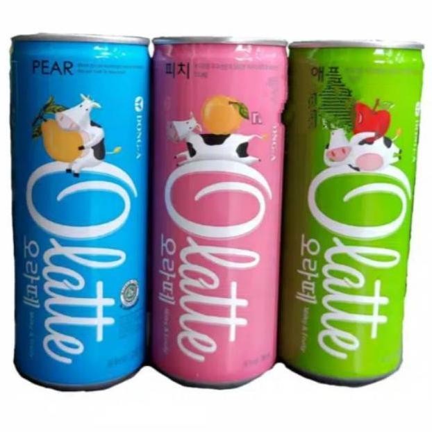 

Olatte Minuman Kaleng 240 ml Peach - Pear - Apple 1 Dus 30pcs