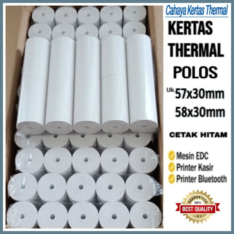 

Kertas Kasir Thermal Edc Bluetooth 58X30/57X30 / Print Register