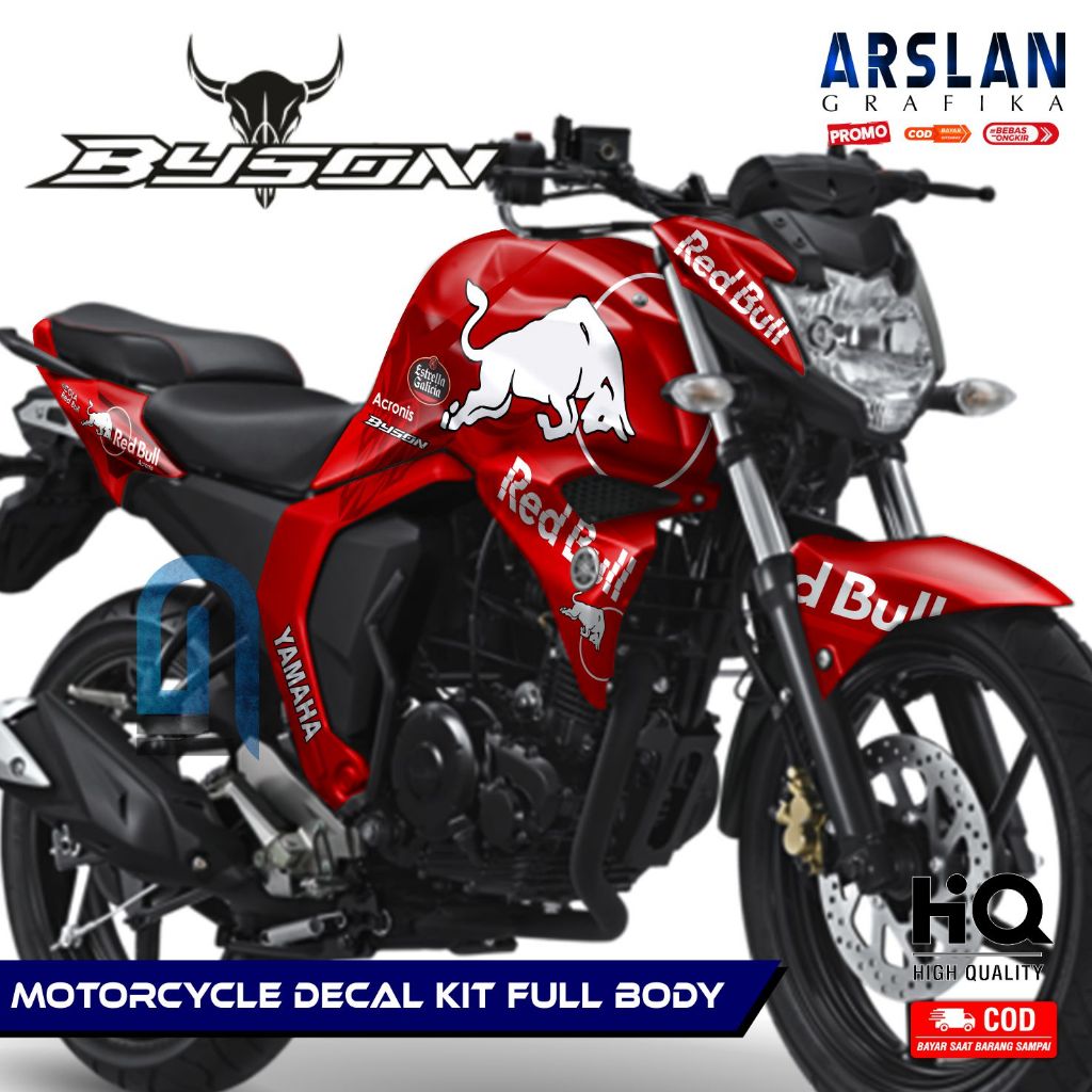 Decal BYSON FI Full Body Stiker Motor BYSON FI Aksesoris Set Stiker List Variasi Keren RBDL