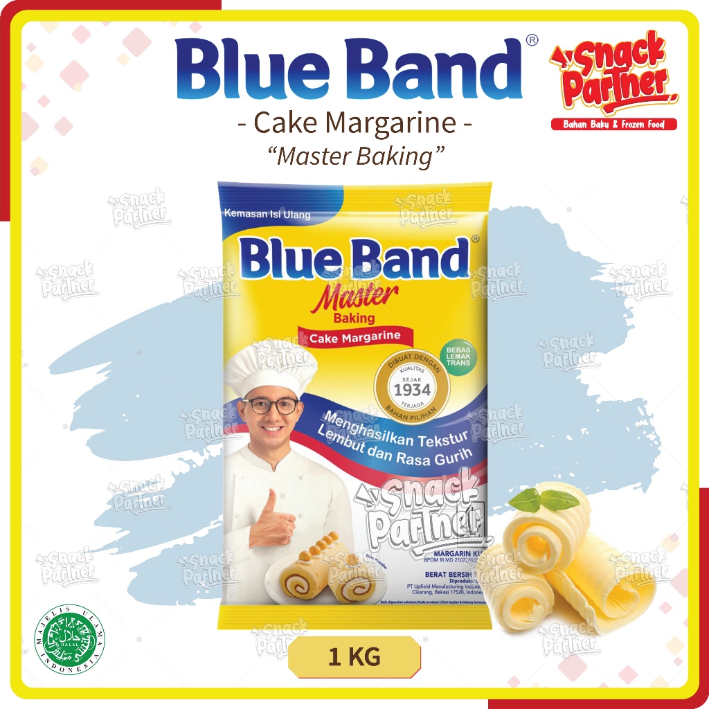 

BLUEBAND | CAKE MARGARINE 1 KG - Blue Band MASTER BAKING Mentega Margarin Cake Kue 1KG
