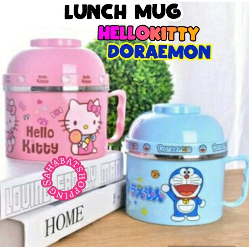 Sahabat Shopping - Lunch Mug Karakter Doraemon Hellokitty Rantang Nasi Hellokitty Doraemon