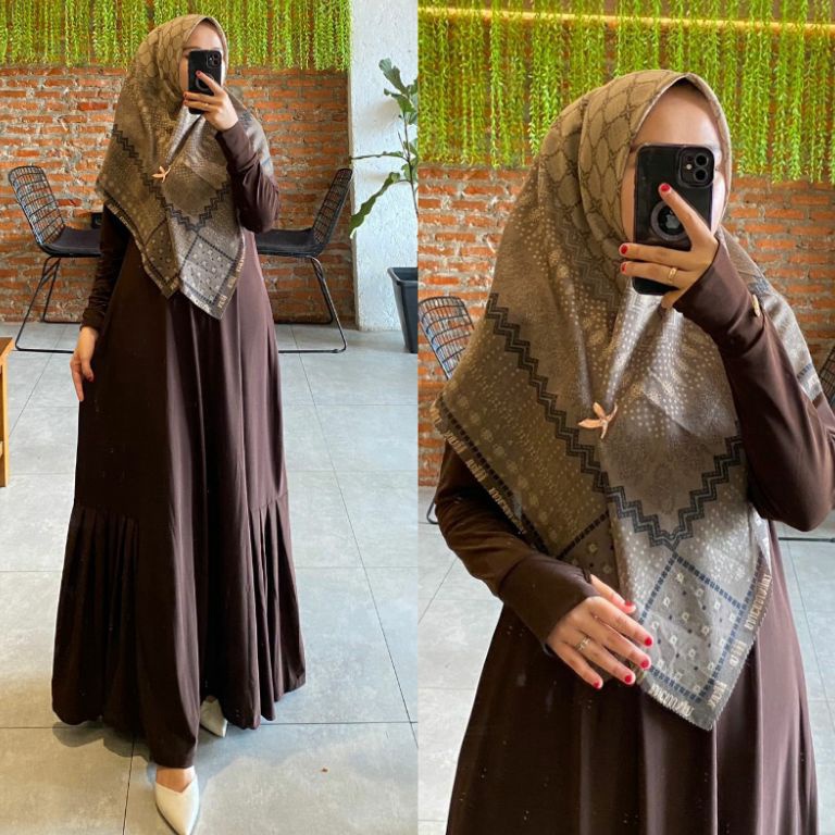 Bagus Dipakai GAMIS JERSEY PREMIUM CAMELIA HANDSHOCK RFILLY