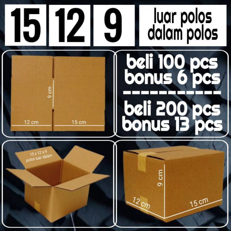 

Kardus kemasan ukuran 15x12x9
